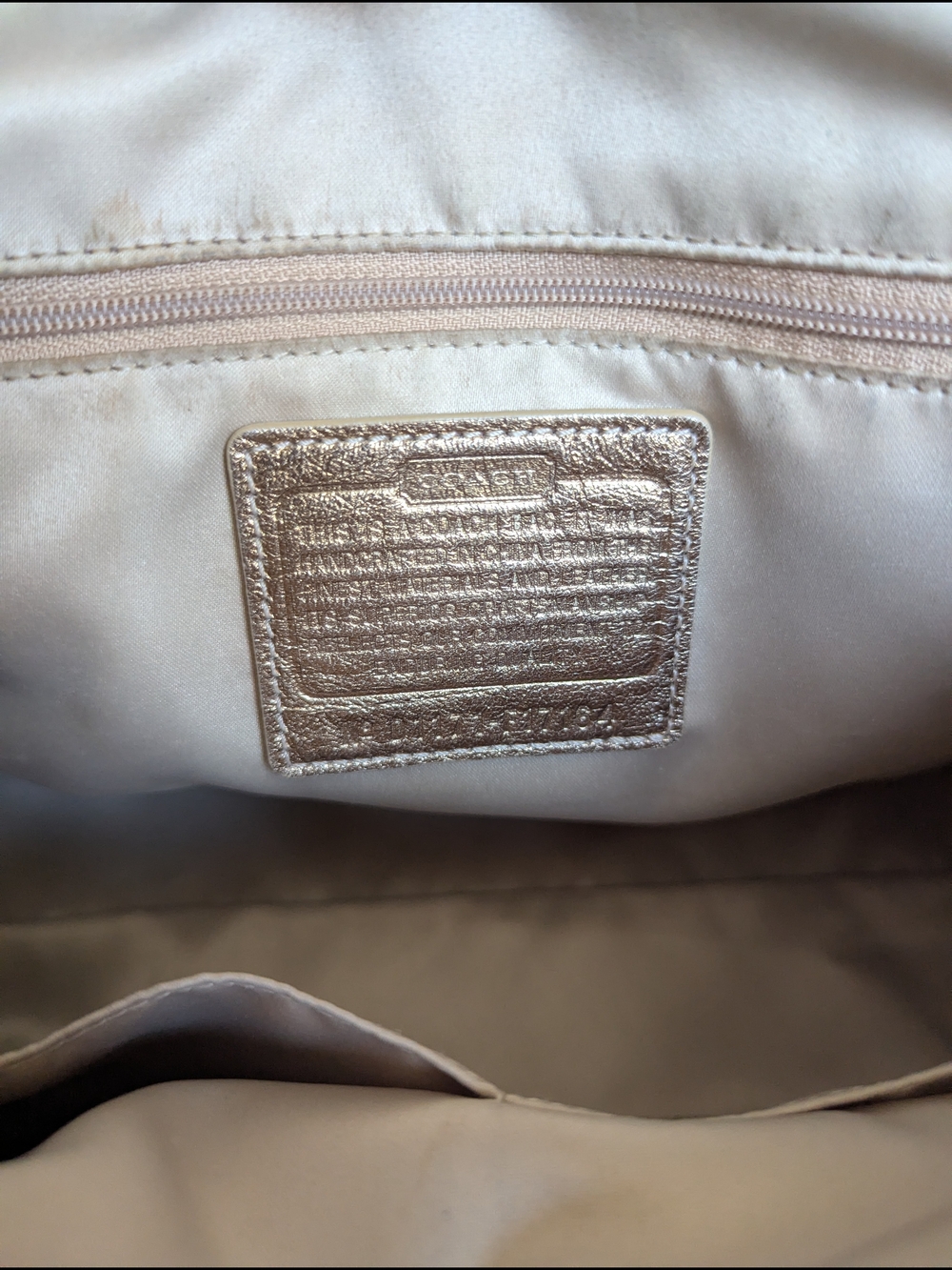 Vintage Y2K-era Coach Pink Gold Patchwork Satchel (Style Numbe - Picture 10 of 14